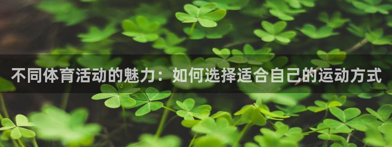 千亿国际官网下载招商电话地址是多少：不同体育活动的魅力：如何